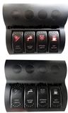 Rocker Switch Panel 4 Gangs LED Rocker Switch