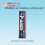 1.5V Chinese Manufacture Farer Super Heavy Duty Dry Battery (R6 AA, Um-3)