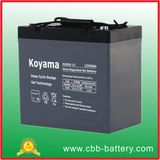 12V 55ah Deep Cycle Gel Battery for Solar