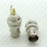 Brass BNC Female Jack Soldering Waterproof PCB Panel Mount Connector