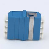 LC Quad Symmetrical Fiber Optic Adapter for Singlemode or Multimode