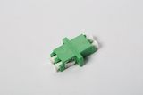 Fiber Optic LC Adapter, Shutter LC Duplex Adapter, Sm Blue