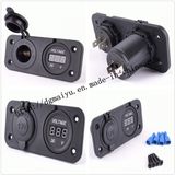 12V Car / Motorcycle Cigarette Lighter Socket with USB Ports