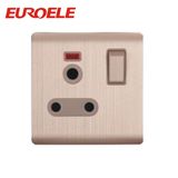 Harmonious Product Aluminum Gold Color Switch Socket