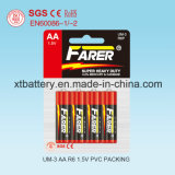 1.5V Farer Super Heavy Duty Dry Battery (R6 AA, Um-3)