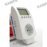 16A Thermostat Socket for Room Electric Floor Heating System LCD Display Digital Room Plug in Thermostat