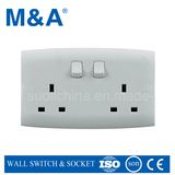 Me Series Double 13A Switched Socket