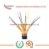 Fiberglass insulated thermocouple wire yellow red KX