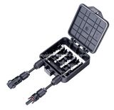 High Quality 4 Way/Rail Solar PV Junction Box with 6 Diode