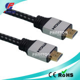 1080P Gold Heavy Metal HDMI Cable with Net (pH6-1211)