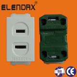 2 Flat Pin Socket with PC Material