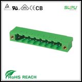 5.0/5.08mm Pitch Angled Pin Male Connector with Nut