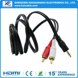 Gold Plated DC 3.5 to 2RCA Stereo Audio Video Cable