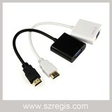 15cm HDMI to VGA Multimedia Monitor Coaxial Adapter HDMI Cable