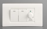 2 Gang Switch with 1 Dimmer