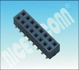 High Quality 2.54 Pitch U Type Dual Rows Female Header Connector SMT Female Header