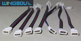 LED Connector, 4ping RGB LED Tape Connector 5050 LED Strip Connector