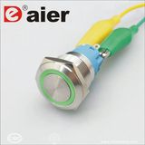 19mm Ring Illuminated Double Pole Self-Lock Push Switch