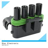 Replaceable Delphi 4 Pin Plastic Waterproof Automotive Connector
