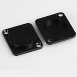 D Shape Blank Cover Plate Chassis Panel Mount Connector