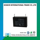 Black Plastic Case Square Type Cbb61 Fan Capacitor 440V 3UF
