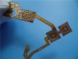 Single Sided Polyester Flexible PCB Circuit Board with White Coverlay