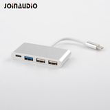 Type C to 3 Port Hub USB 3.0 Pd Charging Adapter (9.5020)
