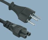 Swiss 3 Prong Plug to IEC C5 Laptop Power Cord