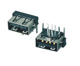 Female Connector USB2.0 Af DIP 90 Degree 10mm Length