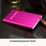 Customized Logo 2600mAh External Battery Pack Power Backup Battery