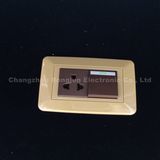 10A 250V South America ABS Copper Wall Socket and Switch (118Z-05)