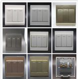 UL ISO9001 Europen 3gang Light Push Button Wall Switch