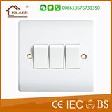 3gang Switch White Color Bakelite Material Electrical Switch
