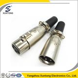 XLR Jack & Plug 3 Pin Microphone Mic AMP Speaker Audio Connector Metal