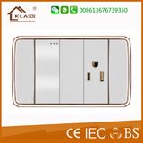 Super Function 1gang 2way Switch +3pin Socket
