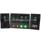 DC12V 4 Gang Switch Panel Rocker Switch Panel