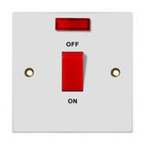 Ee-G974-01 45A Double Switch+Neon Single Plate