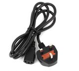 16A 250V UK 3pin BS1363 Plug to IEC C13 PC Power Cord