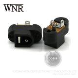 Environmental Emergent Charge Power Socket, Female 3 Pin DC Power Jack with Nut DC-016