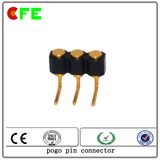 3pin Right Angle Gold Plated Spring Loaded Pogo Connector