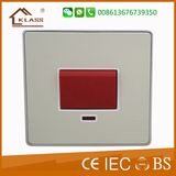 Brush Aluminum 45A Dp Switch with Neon