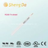75ohm Wire Rg59 Tri-Shield Bc Conductor Coaxial Cable