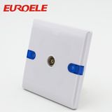 White Color PC 250V/10A 86*86mm TV Socket and Satellite Socket