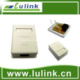 Single Surface Box with RJ45 CAT6 Modular