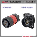 Panel Mount 2 Pin Power Connector/LED Connector 2pin for Outdoor LED Flood Light