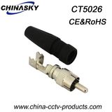CCTV Solderless RCA Male Connector for Audio or Video (CT5026)