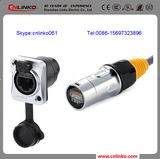 UL Apporved IP67 Cat 5 Waterproof RJ45 Signal Connector