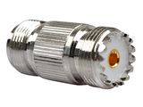 UHF Pl259 Female Plug to UHF Pl259 Female Plug Male Coaxial Adapter RF Connector