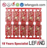 Red Ink 6 Layers PCB Board for Signal Power Amplifier