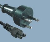 Denmark Demko Plug to IEC 60320 C5 Power Cable